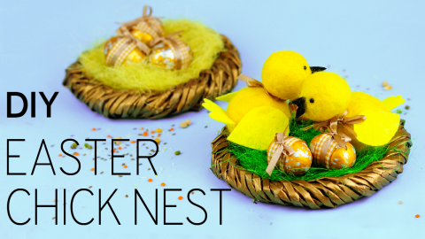  DIY Outdoor Easter Decorations - Chick Nest 